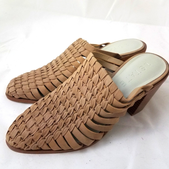 1. State Tan Leather Mule 9M - Picture 1 of 10